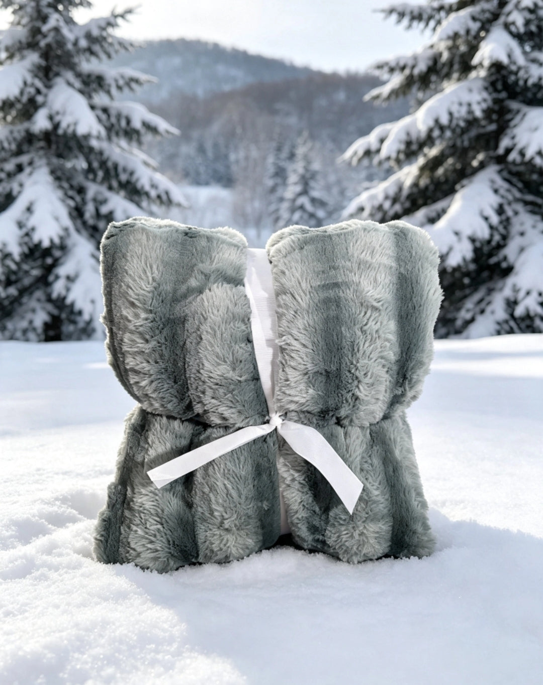 Couverture Sherpa Grise XXL 200x220 cm — Ultra Douce & Chaude | RAM'S