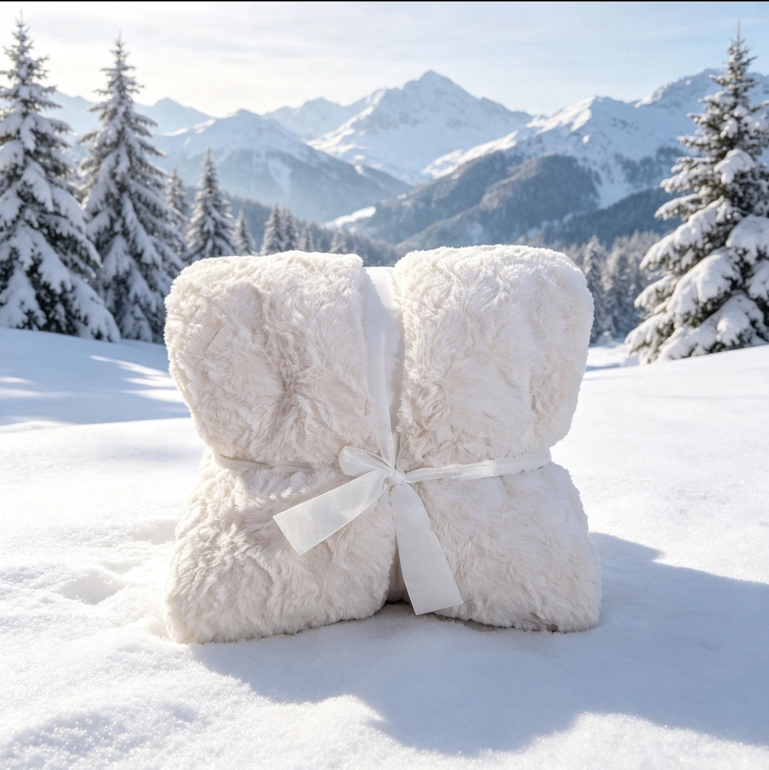 Couverture Sherpa Blanche XXL 200x220 cm — Ultra Douce & Chaude | RAM'S