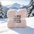 Couverture Sherpa Rose Poudrée XXL 200x220 cm — Ultra Douce & Chaude | RAM'S
