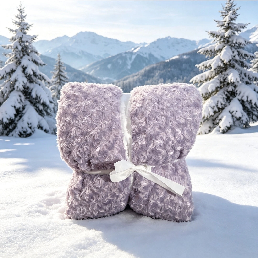 Couverture Sherpa Violette Lilas — 150 × 200 cm
